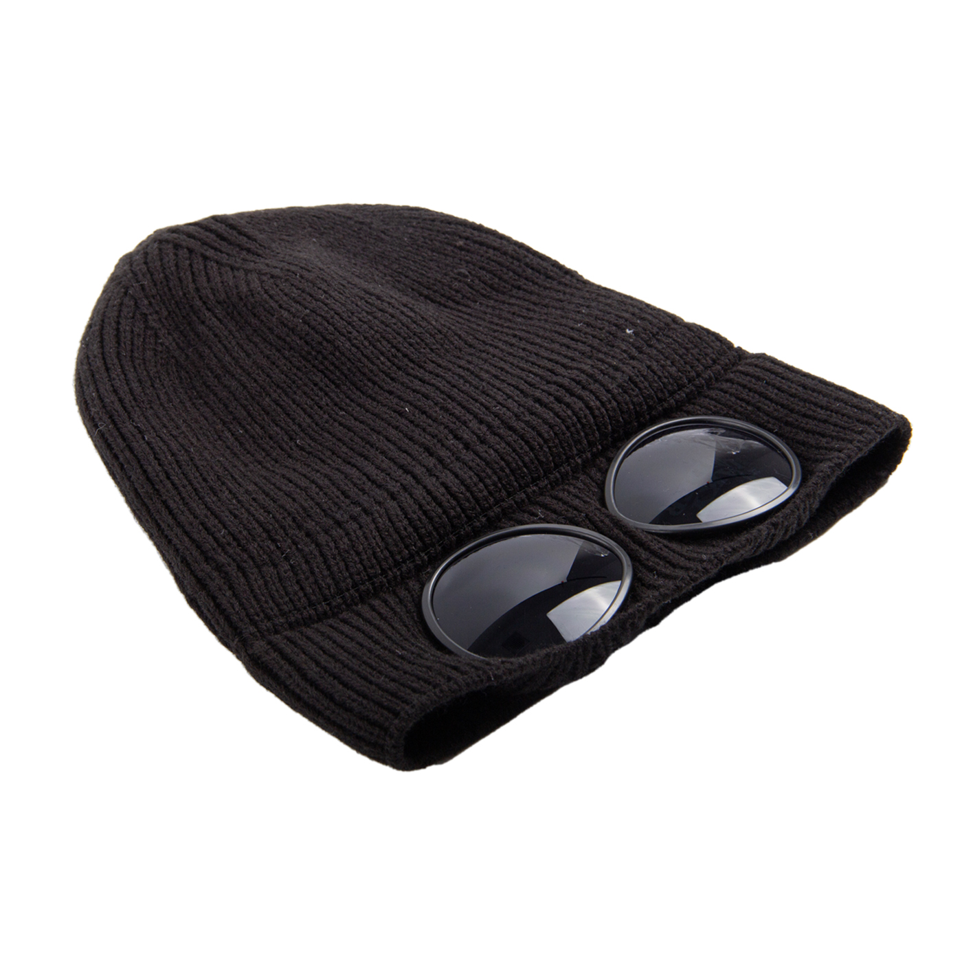 Wool Knitted Goggles Beanie2