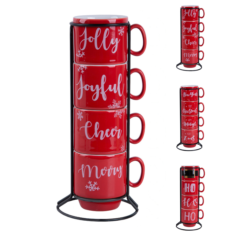 Stackable Coffee Mugs Set