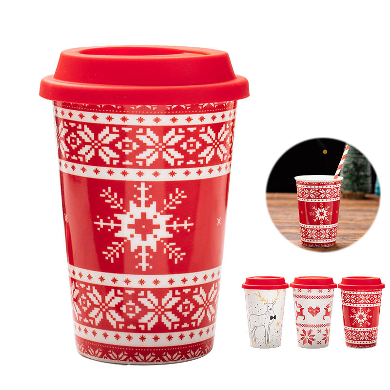 Custom Christmas Ceramic Cup 
