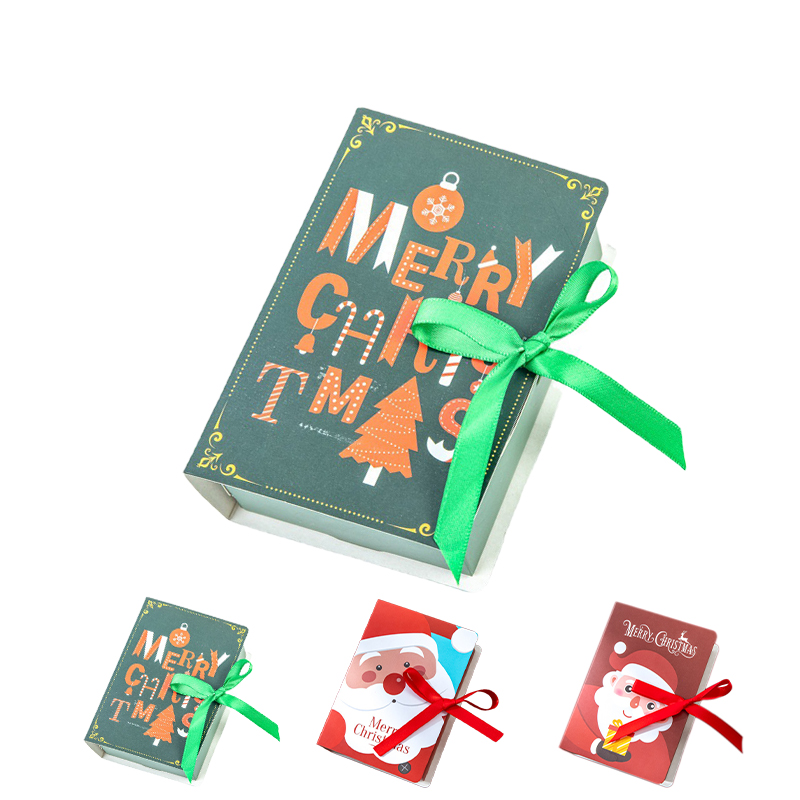 Book Shape Ribbon Gift Boxes
