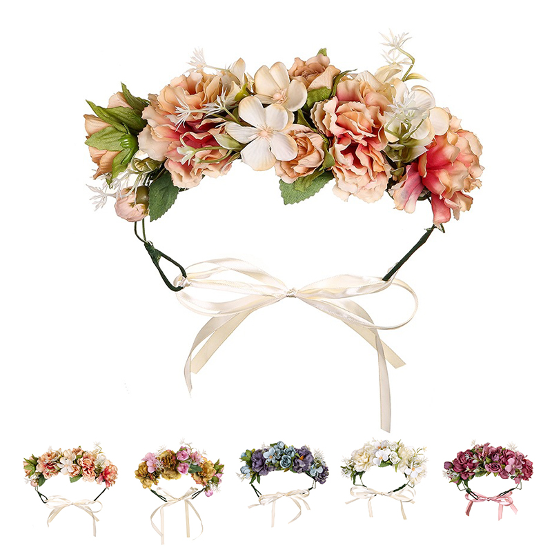 Adjustable Flower Headband