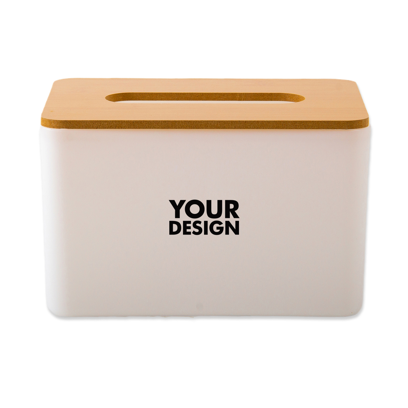 Custom Bamboo Cover Tissue Box