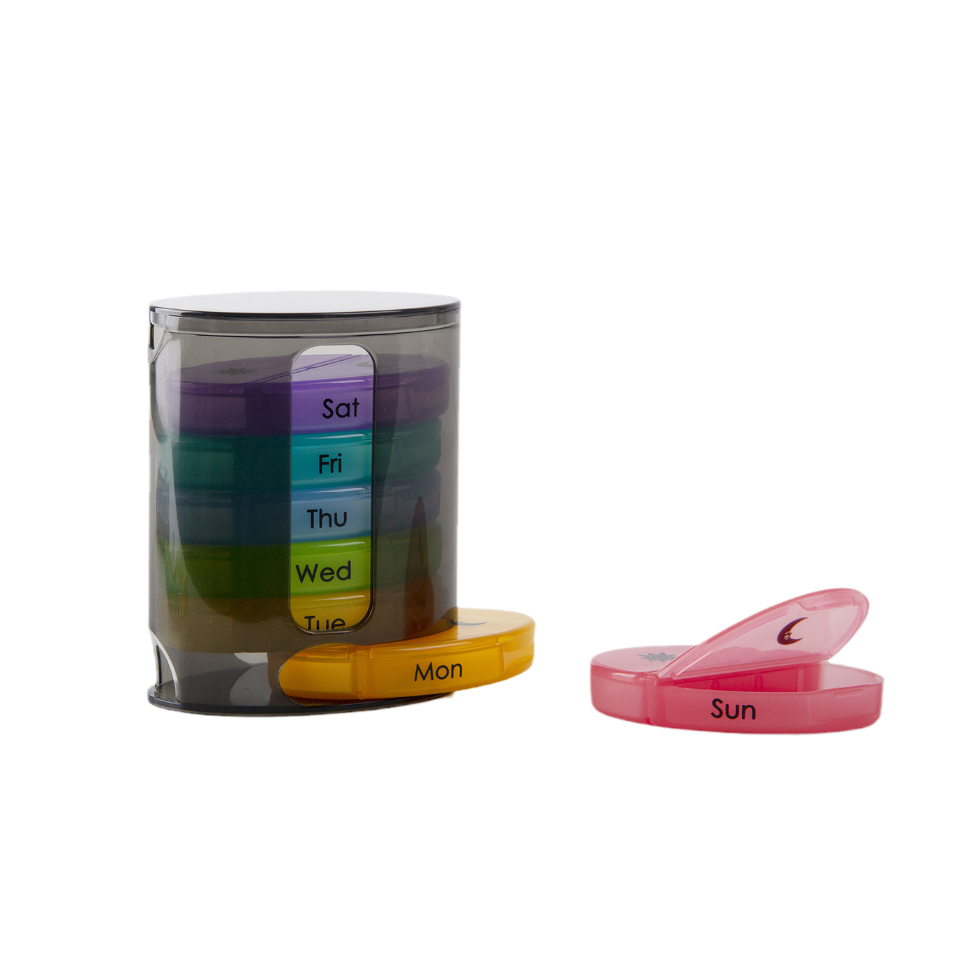 Portable Stackable 7 Day Pill Box Case 1