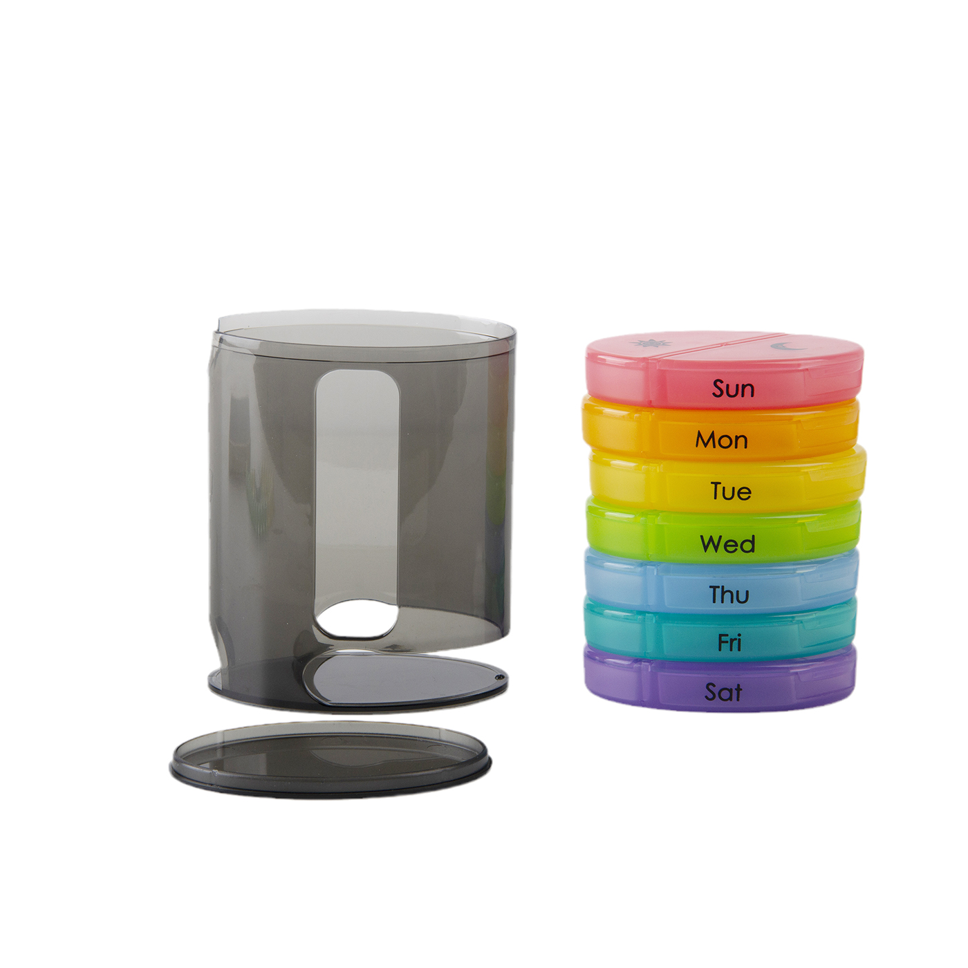 Portable Stackable 7 Day Pill Box Case 2