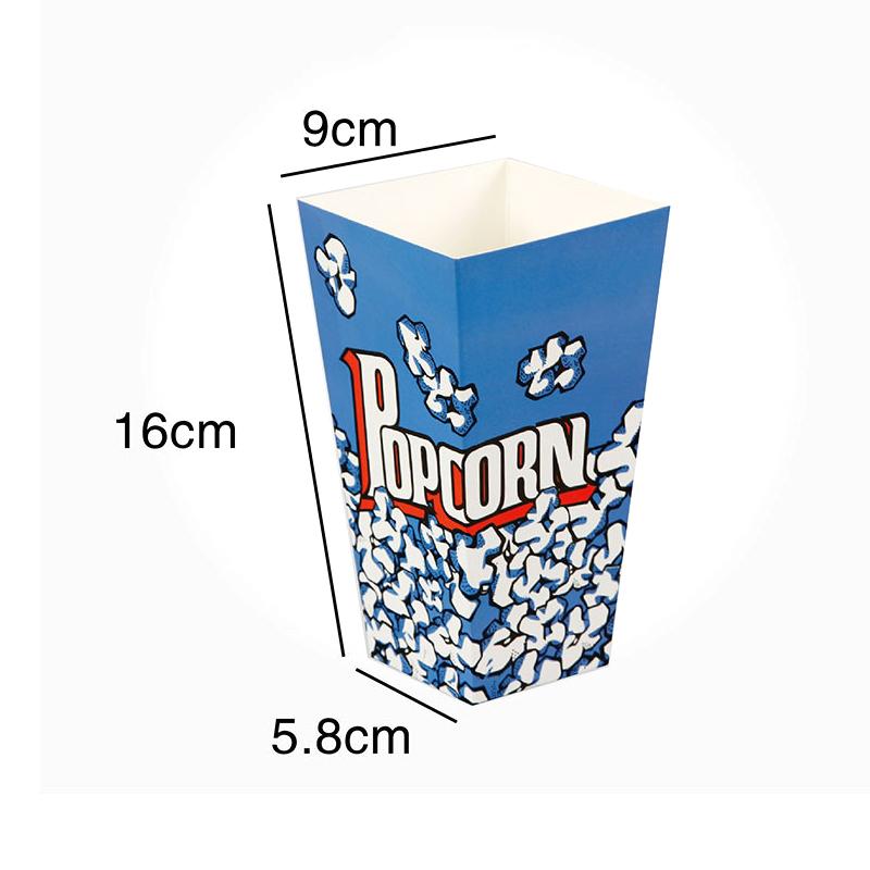 Custom 850ml Square Paper Popcorn Bucket2