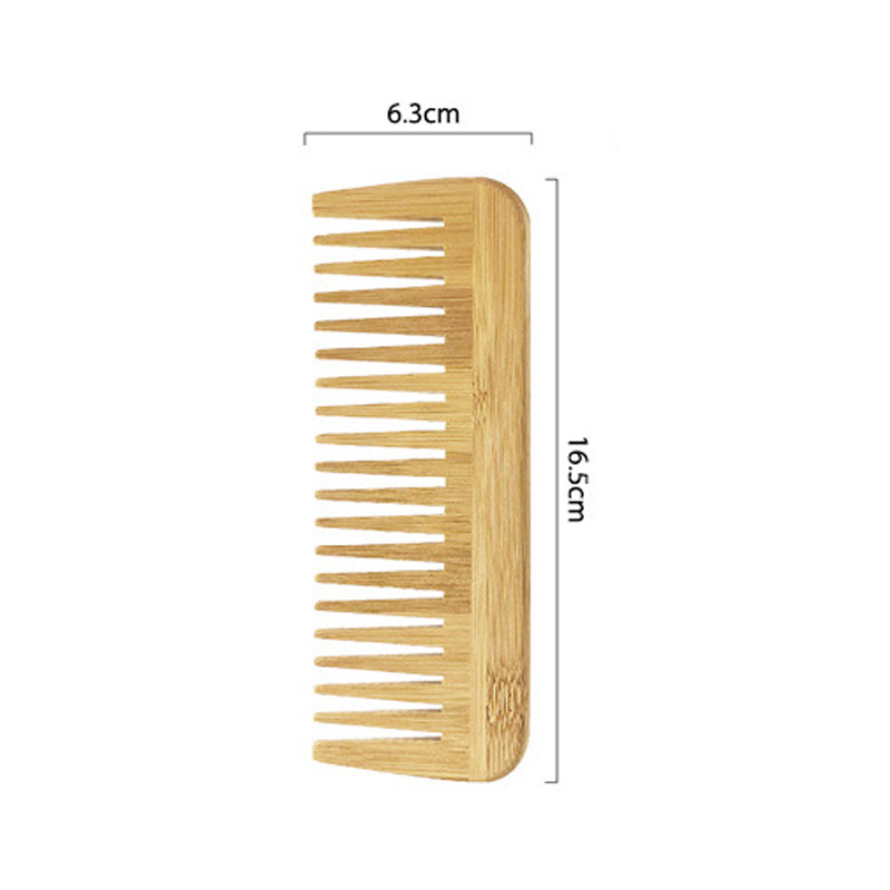 Natural Bamboo Wide Tooth Hair Comb 1