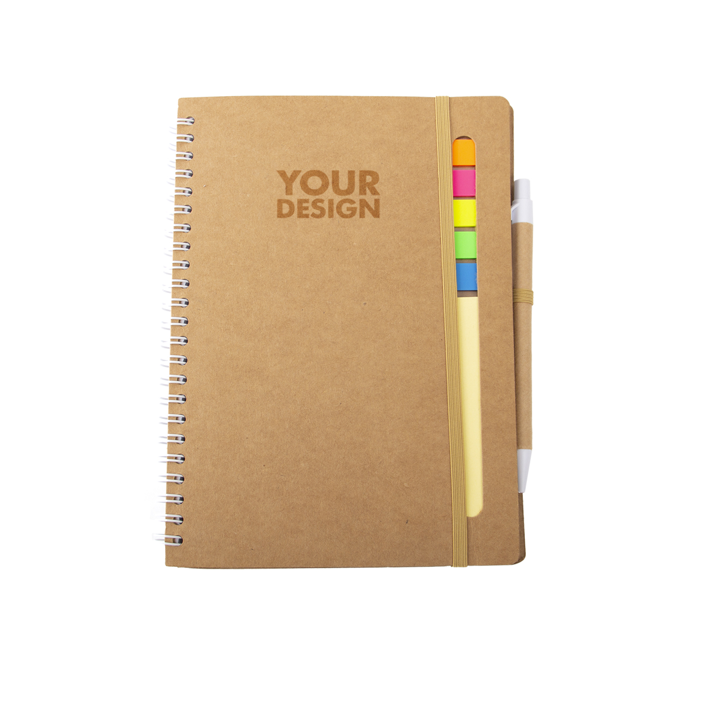 A5 Spiral Notebook With Sticky Flags And Pen1