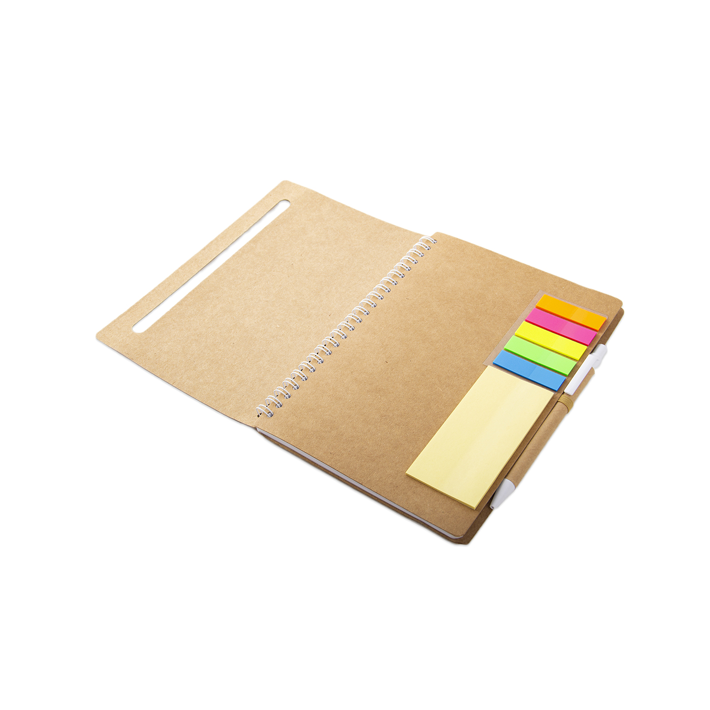 A5 Spiral Notebook With Sticky Flags And Pen2