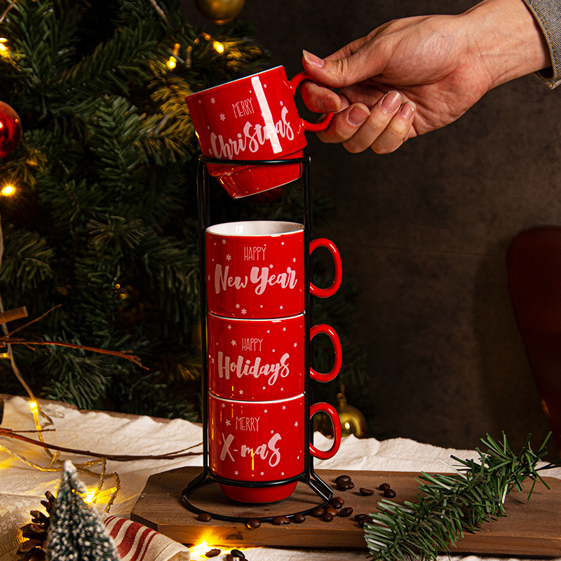 Stackable Coffee Mugs Set2