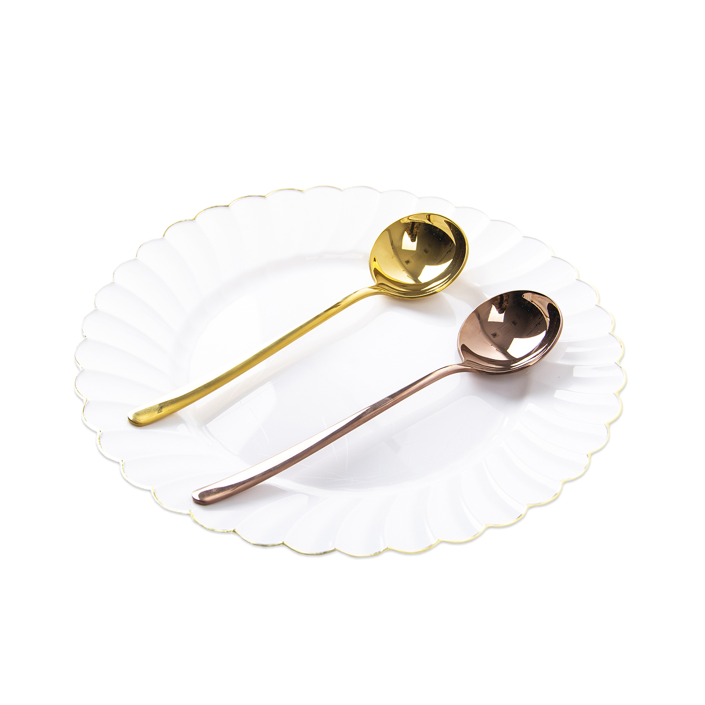 Durable Golden Round Spoon