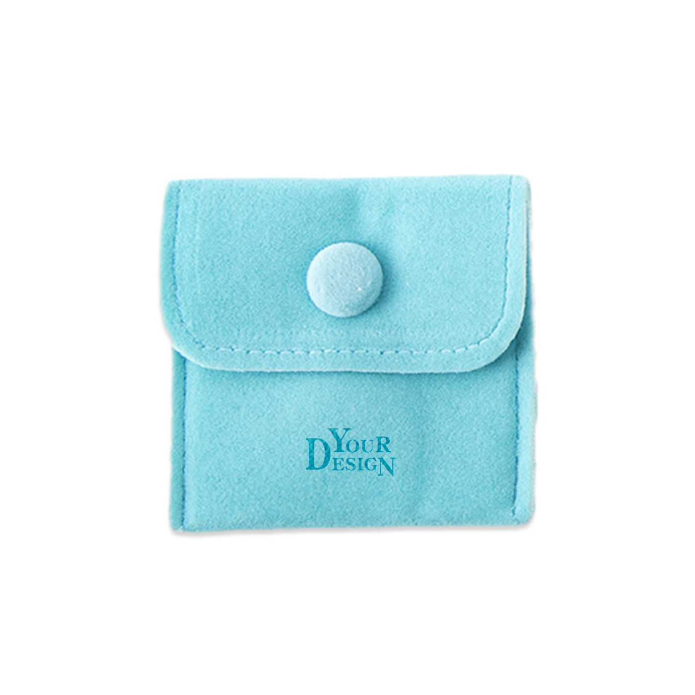 Personalized Small Jewelry Bag With Button