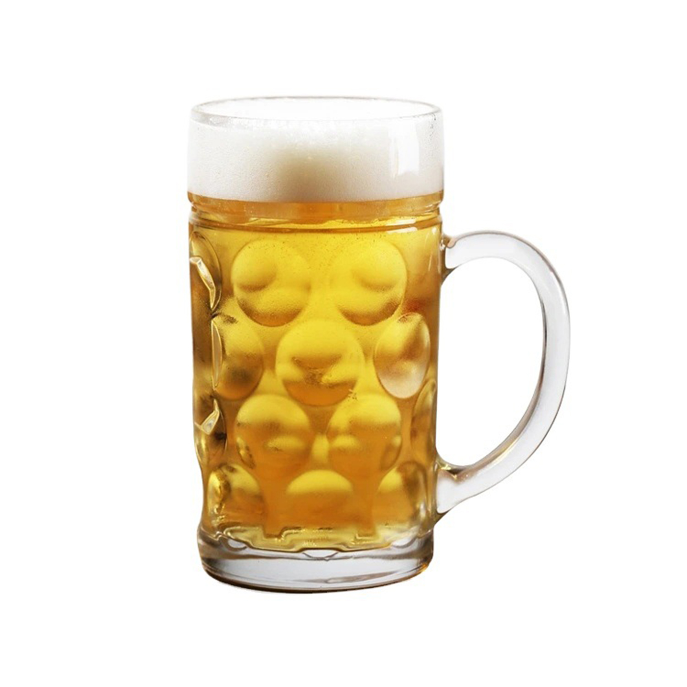 Custom 1L Large Capacity Glass Beer Mug