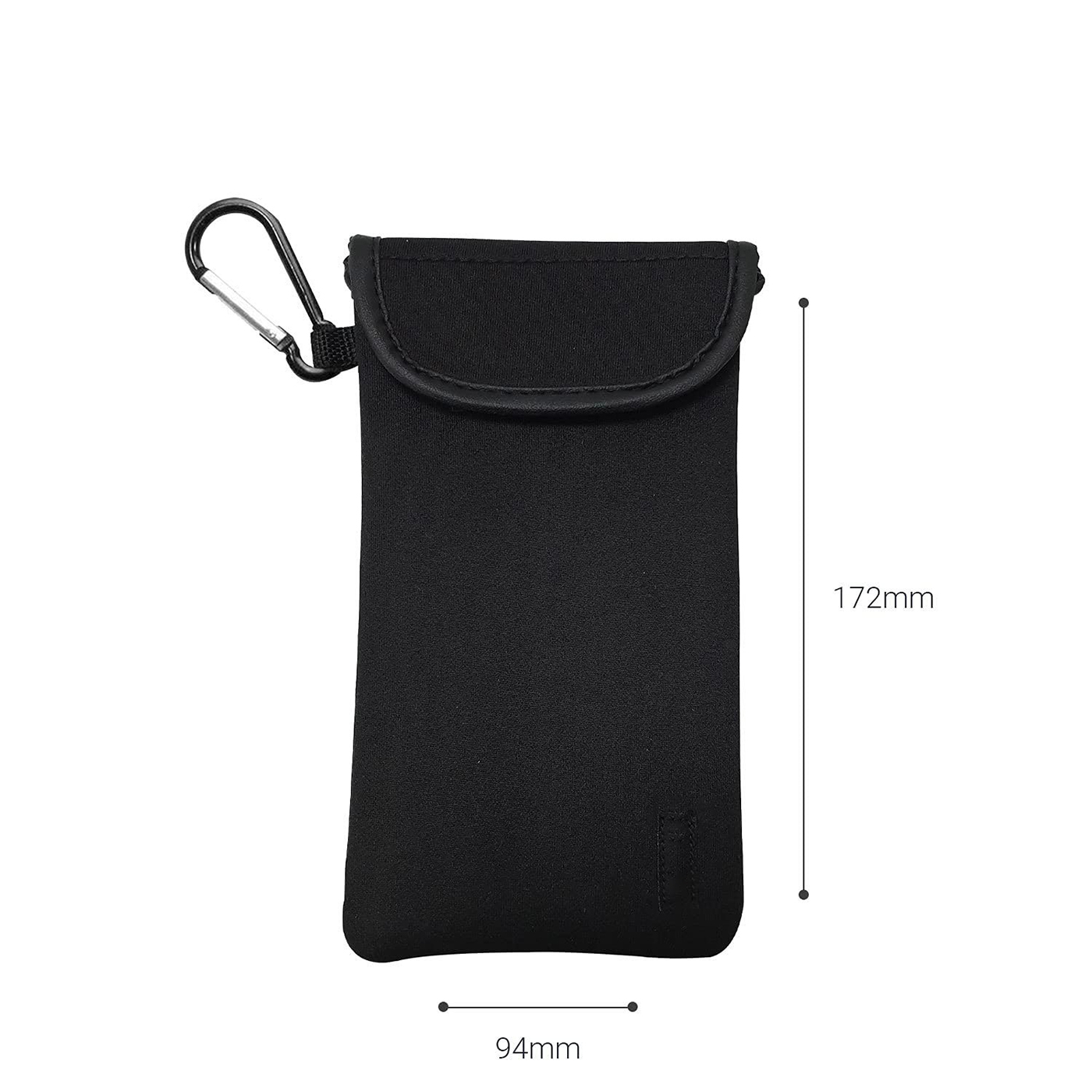 Neoprene Phone Pouch With Carabiner2
