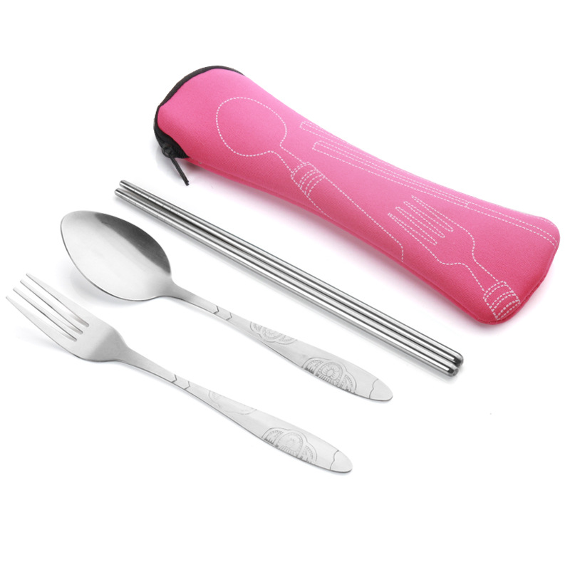 Collapsible Neoprene Cutlery Pouch2
