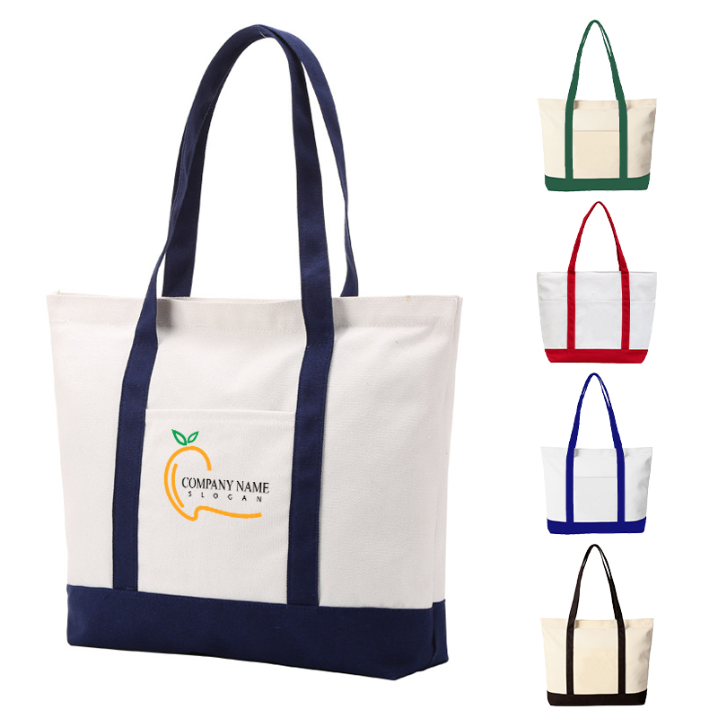 Personalized Tote Bag With Front Pocket