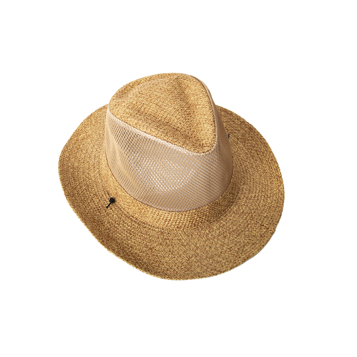 Custom Mesh Straw Hat With Strap3