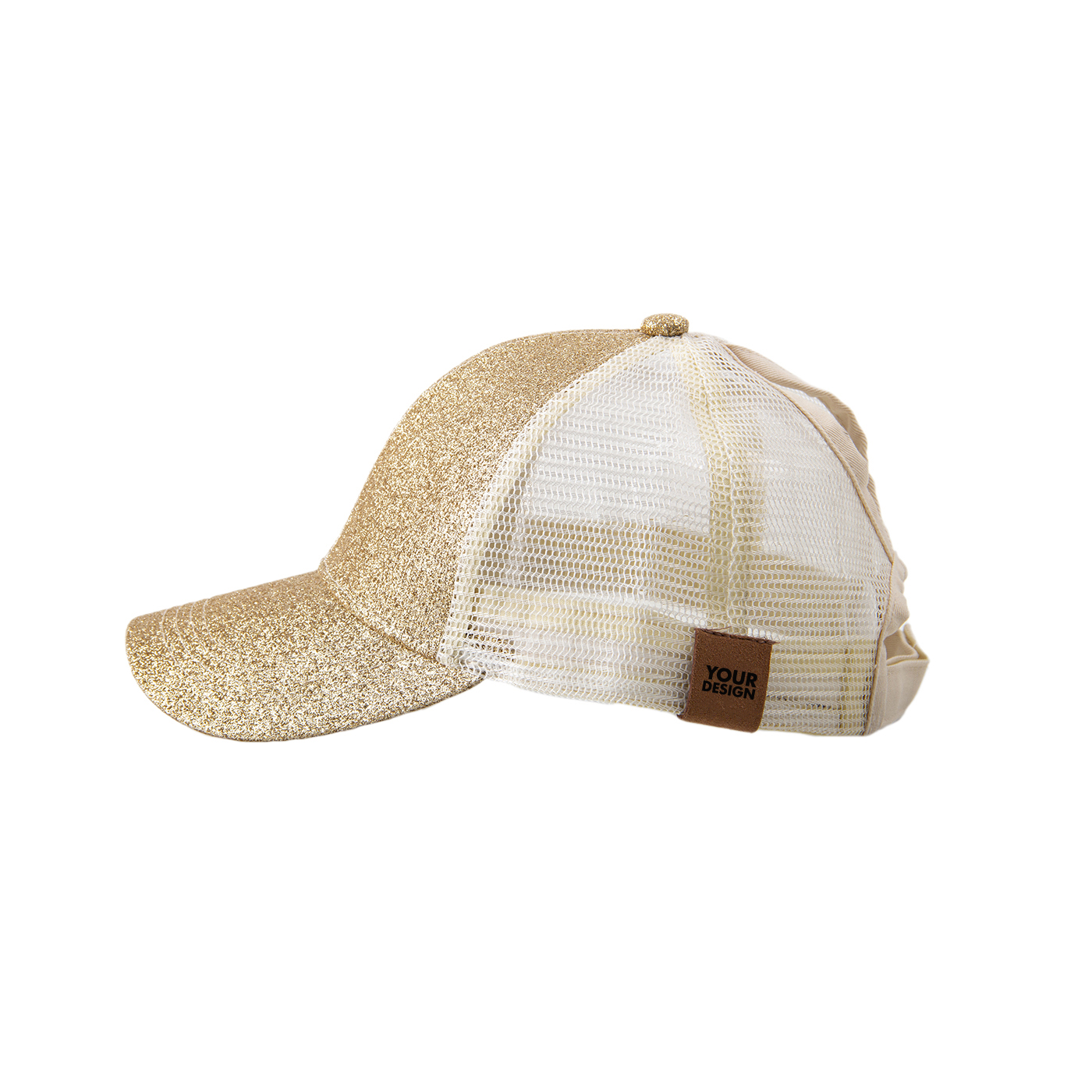 Personalized Glitter Mesh Cap1